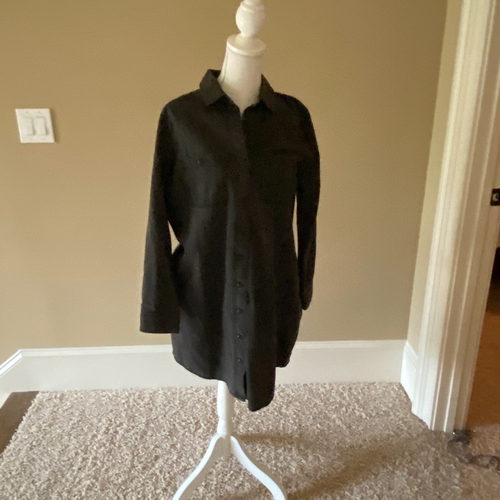 MADEWELL CHARCOAL DENIM SHIRTDRESS